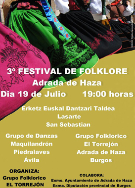 Cartel del festival de folclore